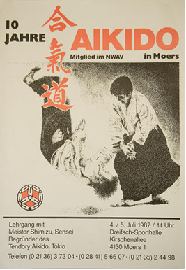 Plakat zum 10 jährigen Aikidojubiläum